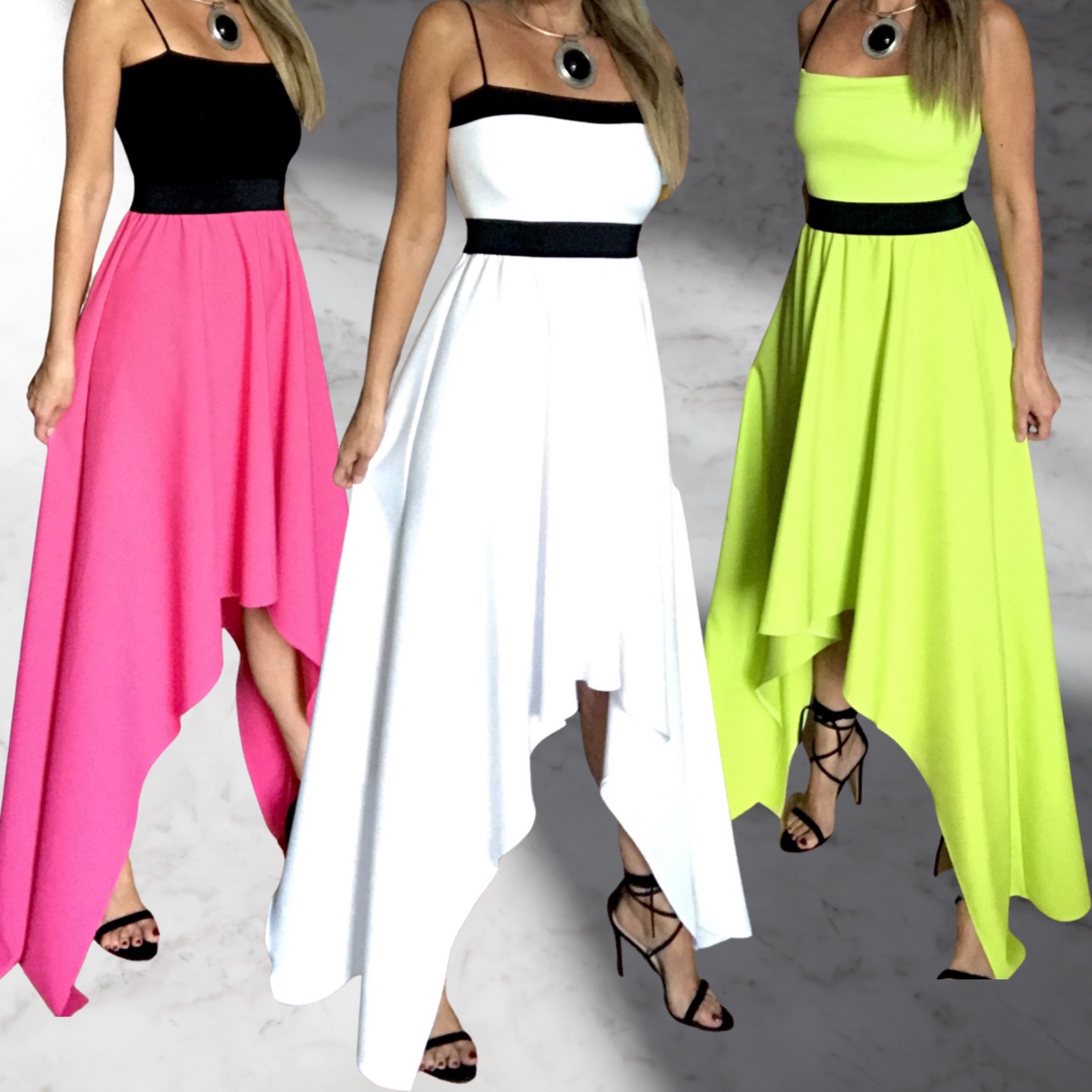 dlouhé asymetrické šaty BOROS - kostýmovka